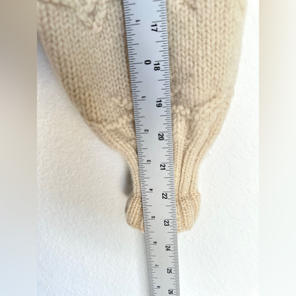 Vintage 90s Polo Ralph Lauren 100% wool hand‎ knit reindeer snowflake sweater - Picture 13 of 17